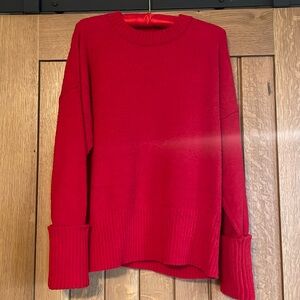 Holiday Red Super Soft Crewneck Sweater Like New